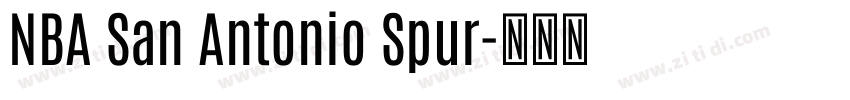 NBA San Antonio Spur字体转换